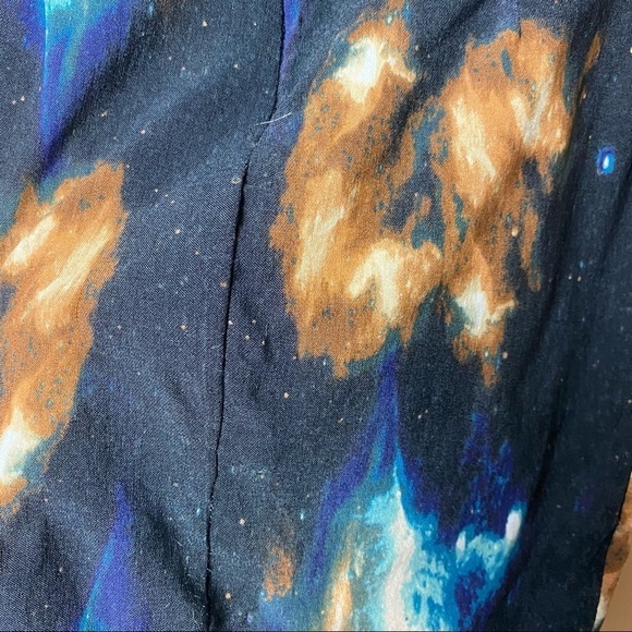 ModCloth Small MOON Galaxy Space Pencil Skirt Astrology Boho Astrology Science - Picture 4 of 7
